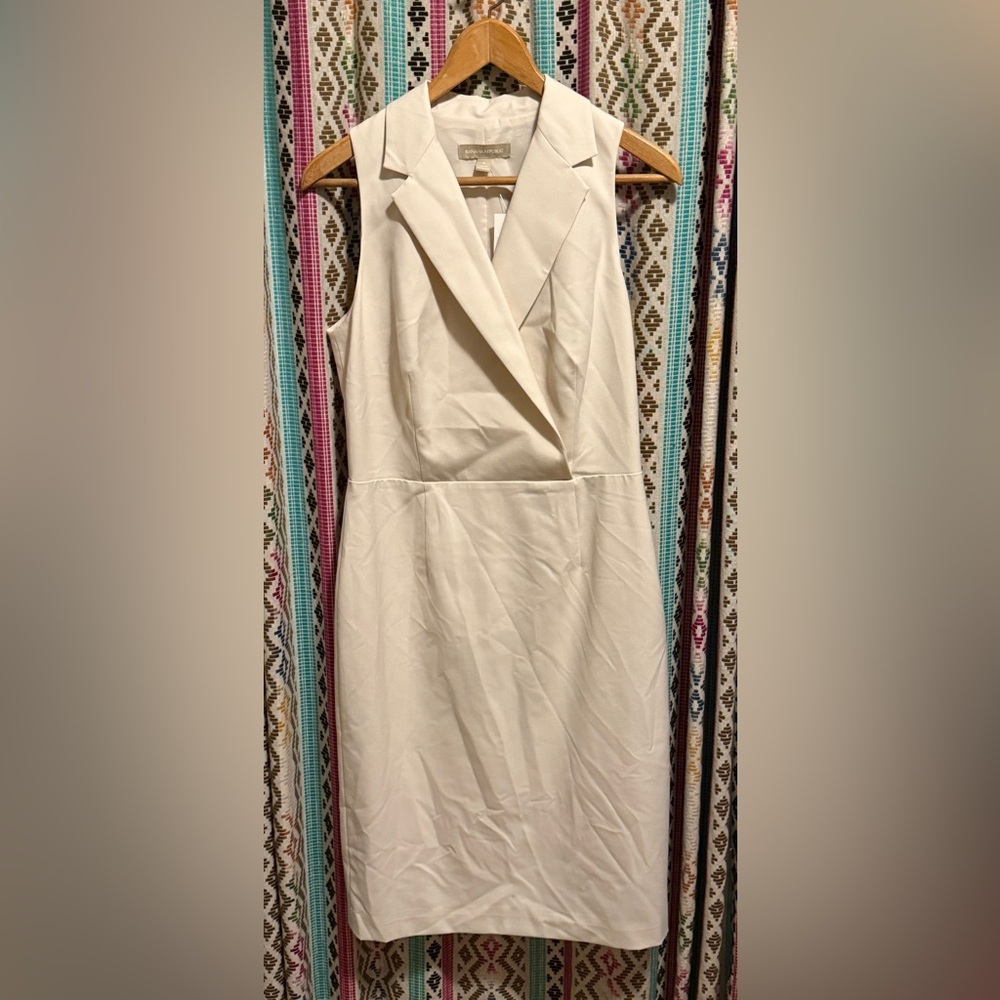 Banana Republic Cream Midi Dress